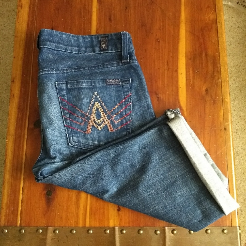 Seven for All Mankind Crop A Pocket Jeans